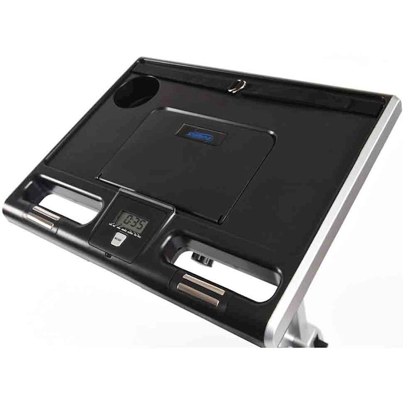 Stamina 2-in-1 Recumbent Cycling Workstation & Standing Desk | Magnetic Resistance, Padded Seat | Home Office & Fitness | Model 15-0321