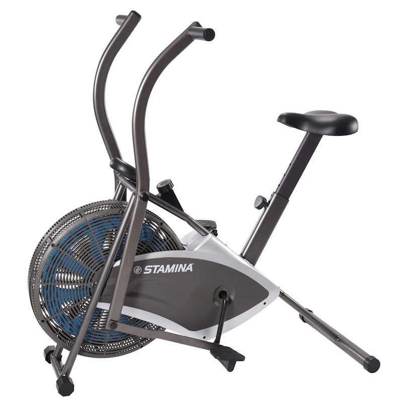 Stamina Air Resistance Bike 876 | Air Resistance | Home Cardio Workout | 46 x 20 x 45 in | Model 15-0876