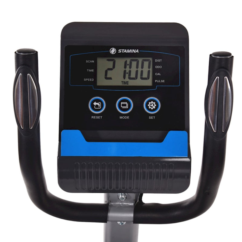 Stamina Recumbent Exercise Bike 346 | 8-Level Magnetic Resistance | Ergonomic Home Cardio with Pulse Monitor | Model 15-1346