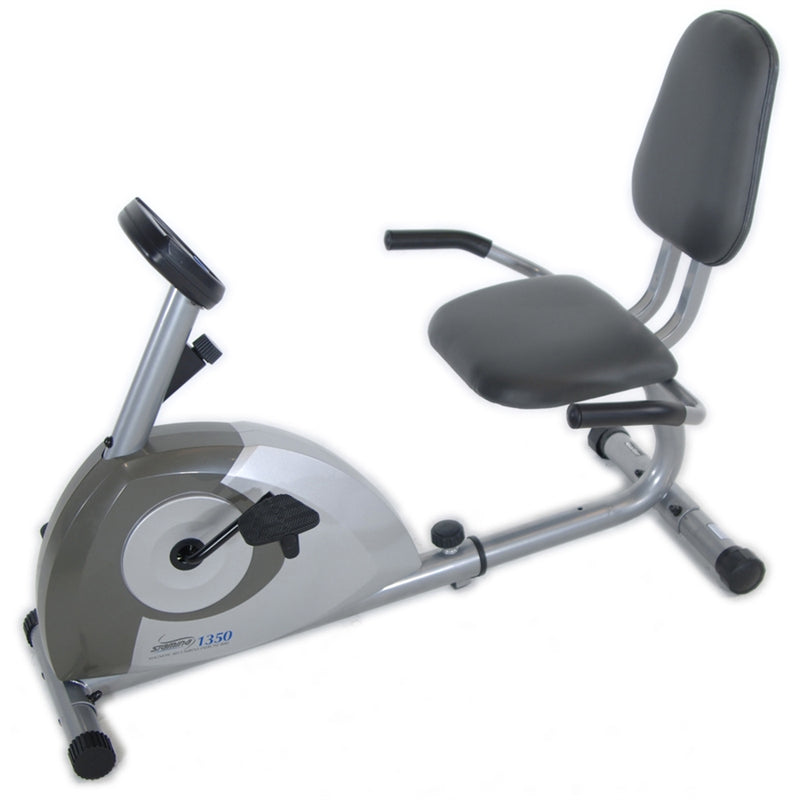 Stamina Magnetic Resistance Recumbent Bike 1350 | Adjustable Magnetic Resistance, Walk-Through Design | Home Cardio & Low-Impact | Model 15-1350