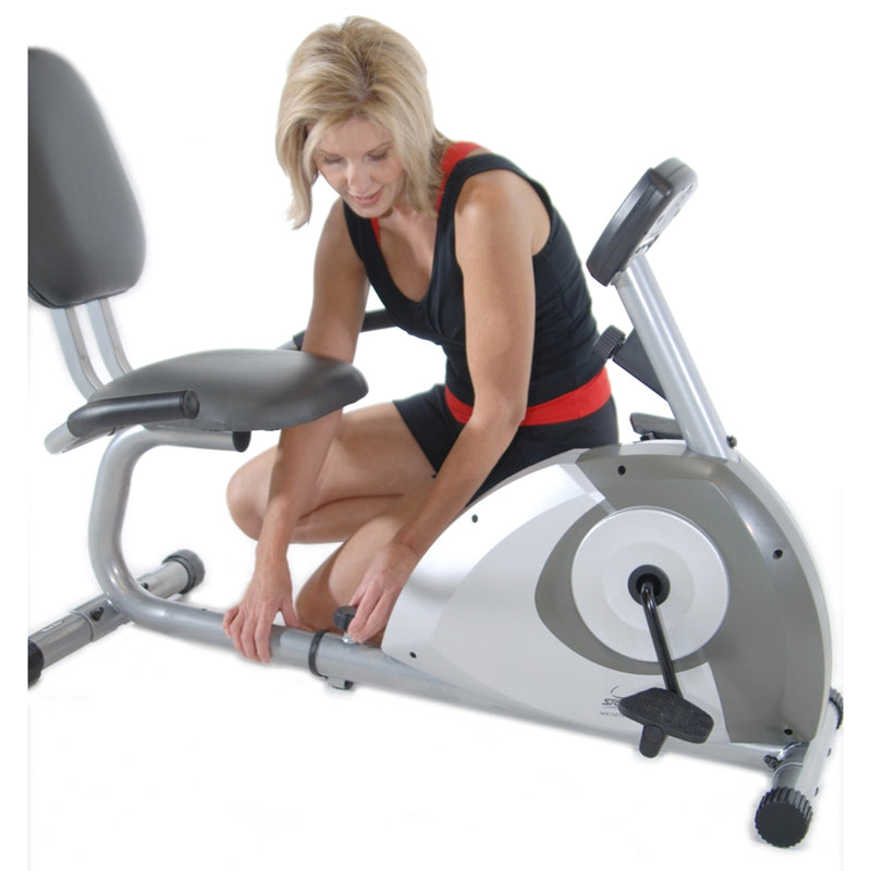 Stamina Magnetic Resistance Recumbent Bike 1350 | Adjustable Magnetic Resistance, Walk-Through Design | Home Cardio & Low-Impact | Model 15-1350
