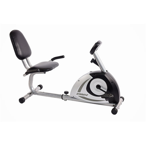 Stamina Magnetic Recumbent Bike 1351 | Adjustable Magnetic Resistance, Walk-Through Design | Home Cardio & Low-Impact Workout | Model 15-1351