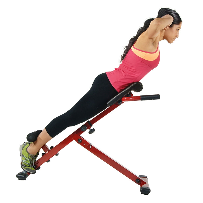 Stamina X Hyper Bench | Adjustable Core & Back Strength Trainer | Home Gym & Fitness Studio | 17 x 25 x 6 in | Model 20-2015