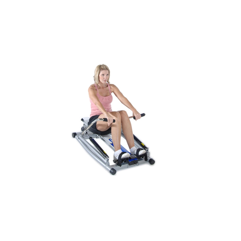 Stamina 1215 Orbital Rower with Free Motion Arms | Hydraulic Resistance with Adjustable Tension | Home Gym Cardio & Full-Body Workout | Model 35-1215