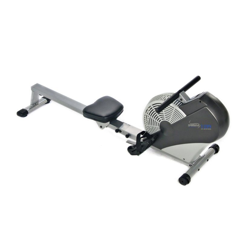 Stamina Air Rower | Wind Resistance, Foldable Steel Frame | Home Cardio & Full Body Workout | 77 x 18 x 22 in | Model 35-1399