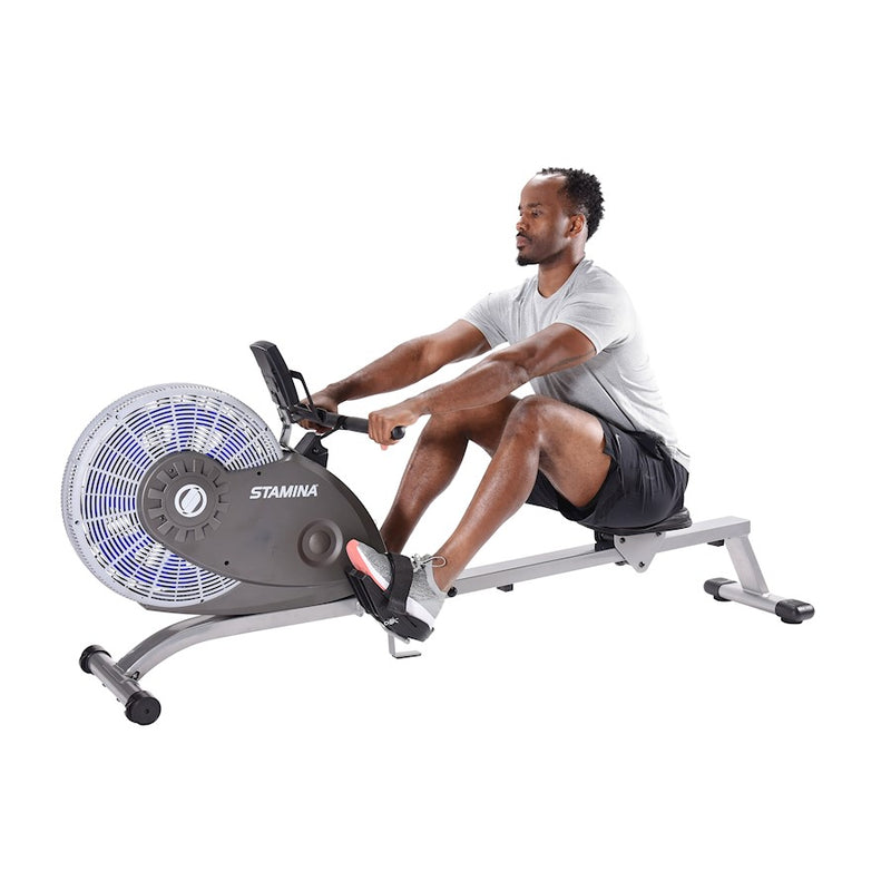 Stamina ATS Air Rower 1406 | Wind Resistance Rowing Machine for Home Cardio & Full Body Workout | 61 lbs | Model 35-1406