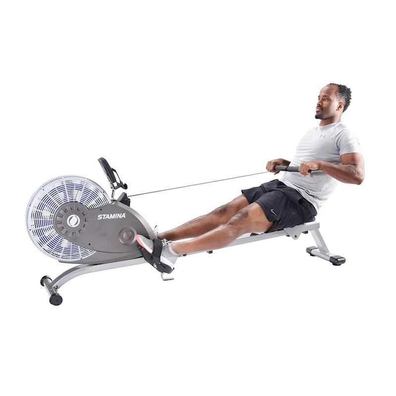 Stamina ATS Air Rower 1406 | Wind Resistance Rowing Machine for Home Cardio & Full Body Workout | 61 lbs | Model 35-1406
