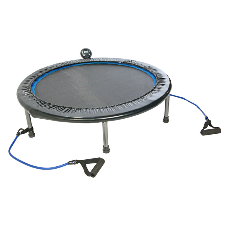Stamina InTone Plus 38in Rebounder Trampoline | Steel Frame with Blue Mat | Home Cardio & Toning | 38 x 38 x 9 in | Model 35-1632