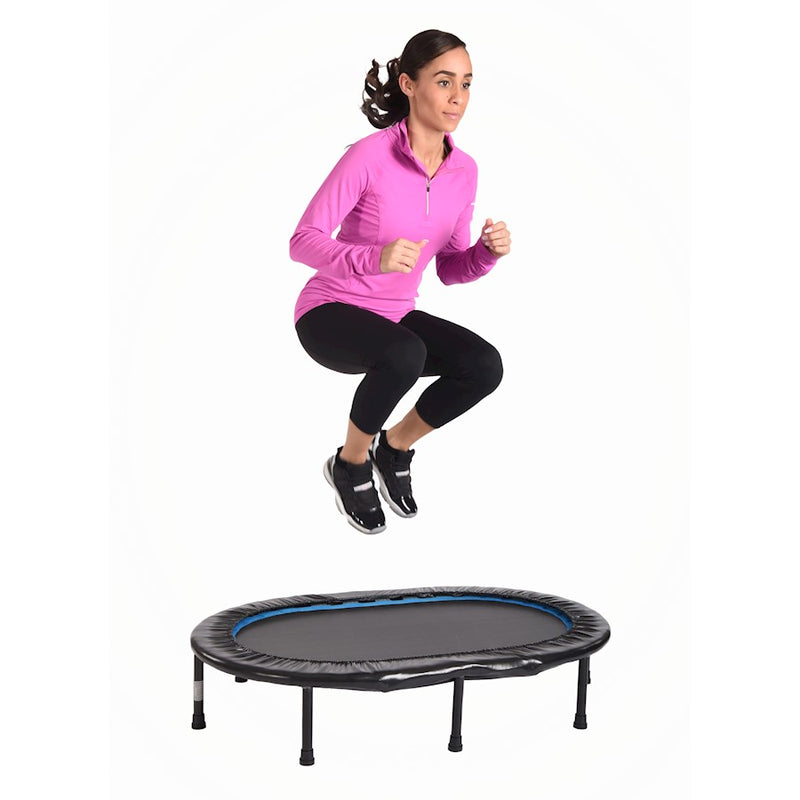 Stamina Oval Fitness Trampoline | Steel Frame | Home Cardio & Rebounding | Compact Design | Model 35-1691