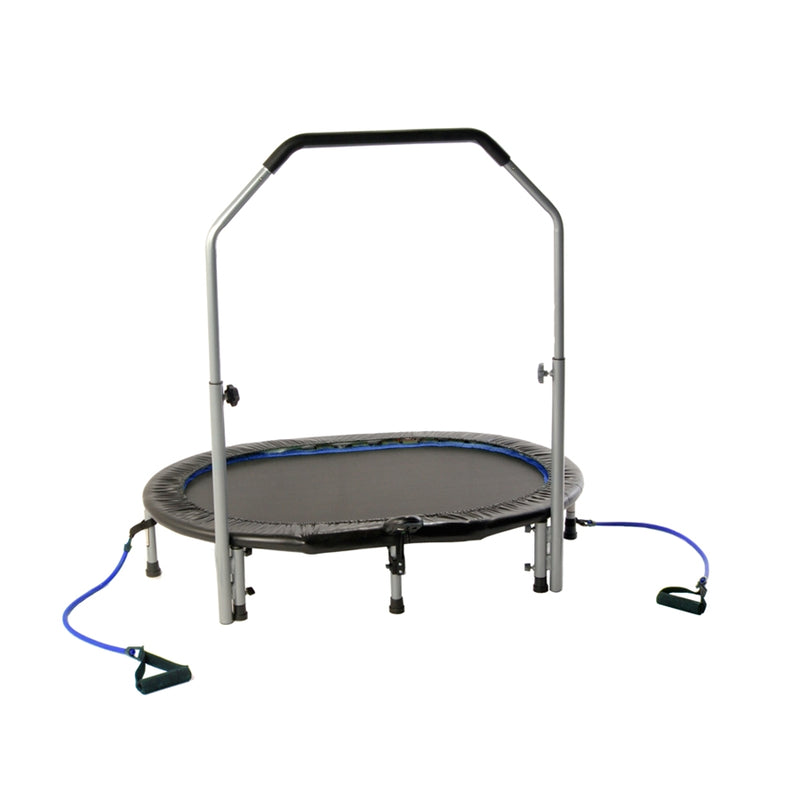 Stamina InTone Oval Jogger 55in Rebounder | Steel Frame with Blue Mat | Home Cardio & Toning | 55 x 36 x 9 in | Model 35-1699