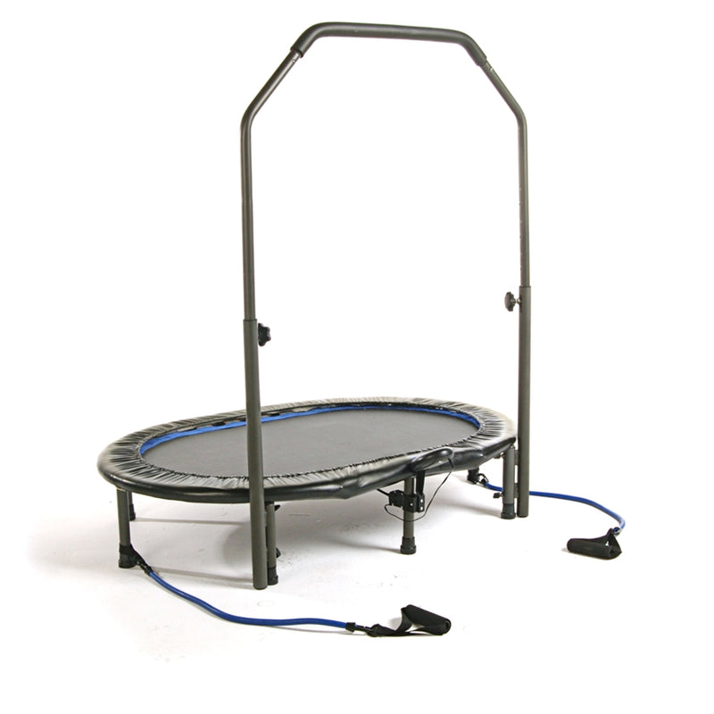 Stamina InTone Oval Jogger 55in Rebounder | Steel Frame with Blue Mat | Home Cardio & Toning | 55 x 36 x 9 in | Model 35-1699