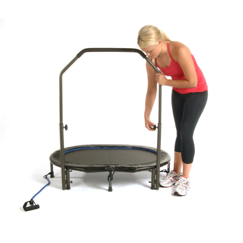 Stamina InTone Oval Jogger 55in Rebounder | Steel Frame with Blue Mat | Home Cardio & Toning | 55 x 36 x 9 in | Model 35-1699
