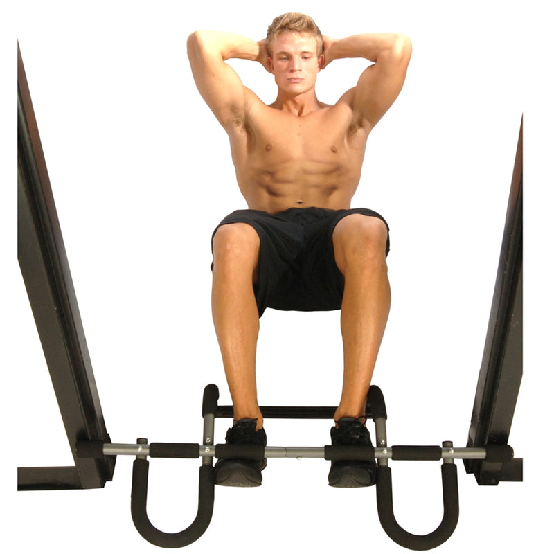 Stamina Gym Plus Doorway Trainer | Steel Frame, Foam Grips | Home Pull-Up & Dip Bar for Doorway | 37 x 16 x 11 in | Model 50-0050