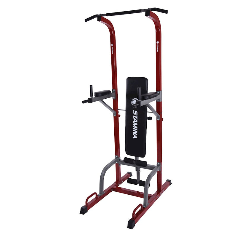 Stamina Full Body Power Tower 1735 | Steel Frame Home Gym | Strength Training for Pull-Ups, Dips & Core | 75 x 40 x 85 in | Model 50-1735