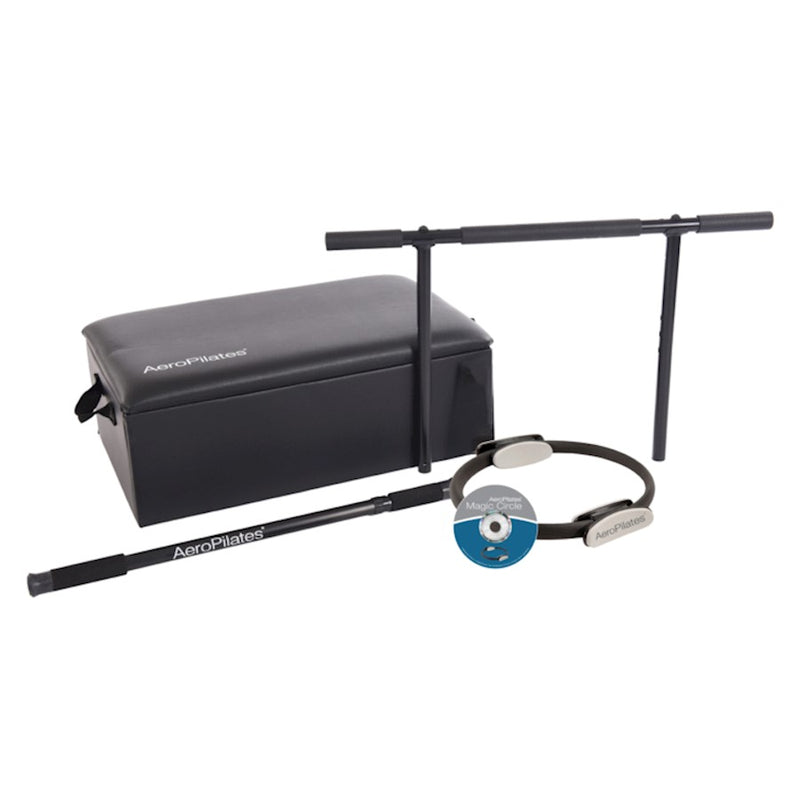 Stamina AeroPilates Advanced Kit | Box, Pole, Pull Up Bar & Magic Circle | Home Pilates & Strength Training | 16 x 11 x 11 in | Model 55-0128