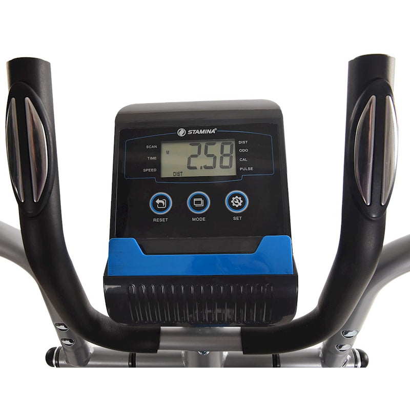 Stamina Magnetic Elliptical 703 | Full-Size Home Gym Cardio Machine | 8 Resistance Levels, LCD Monitor | 46 x 24 x 62 in | Model 55-1703