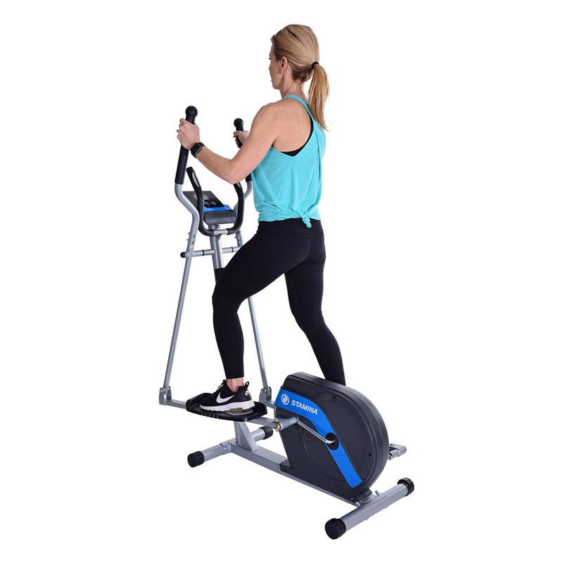 Stamina Elliptical Trainer 708 | 8-Level Magnetic Resistance Home Elliptical | Low-Impact Cardio for Home Gym | 46 x 24 x 62 in | Model 55-1708