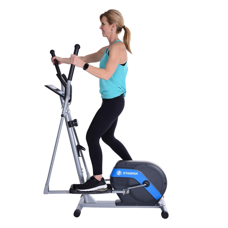 Stamina Elliptical Trainer 708 | 8-Level Magnetic Resistance Home Elliptical | Low-Impact Cardio for Home Gym | 46 x 24 x 62 in | Model 55-1708