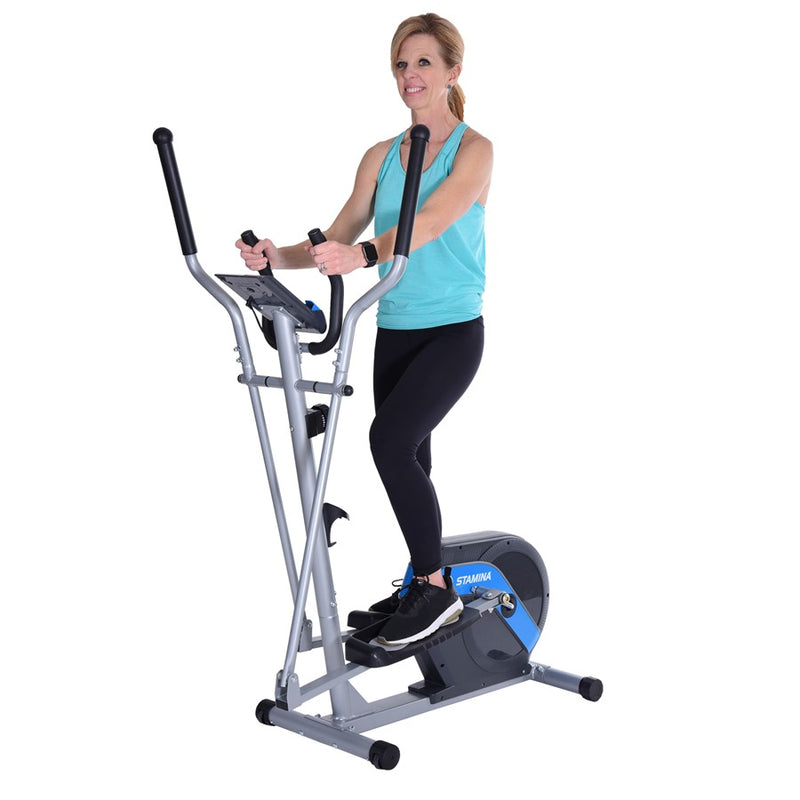 Stamina Elliptical Trainer 708 | 8-Level Magnetic Resistance Home Elliptical | Low-Impact Cardio for Home Gym | 46 x 24 x 62 in | Model 55-1708