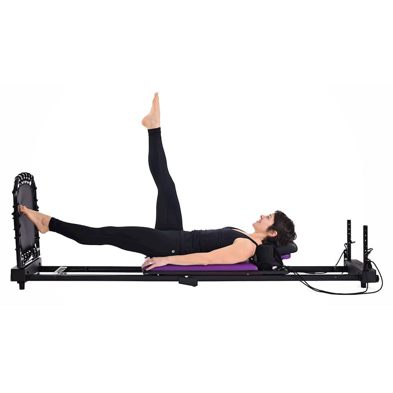 Stamina AeroPilates 379 Reformer Plus | 4-Cord Resistance & Cardio Rebounder | Home Pilates Machine | Foldable | Model 55-4379