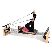 Stamina AeroPilates Pro XP557 Reformer | Wood Frame with Aluminum Rails | Home Pilates & Cardio | 98 x 23.25 x 15 in | Model 55-5557