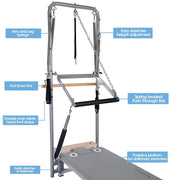 Stamina AeroPilates Precision Series Reformer 610 | Full-Body Pilates Machine | Home Studio & Gym | 89 x 20 x 36 in | Model 55-5610