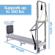Stamina AeroPilates Precision Series Reformer 610 | Full-Body Pilates Machine | Home Studio & Gym | 89 x 20 x 36 in | Model 55-5610