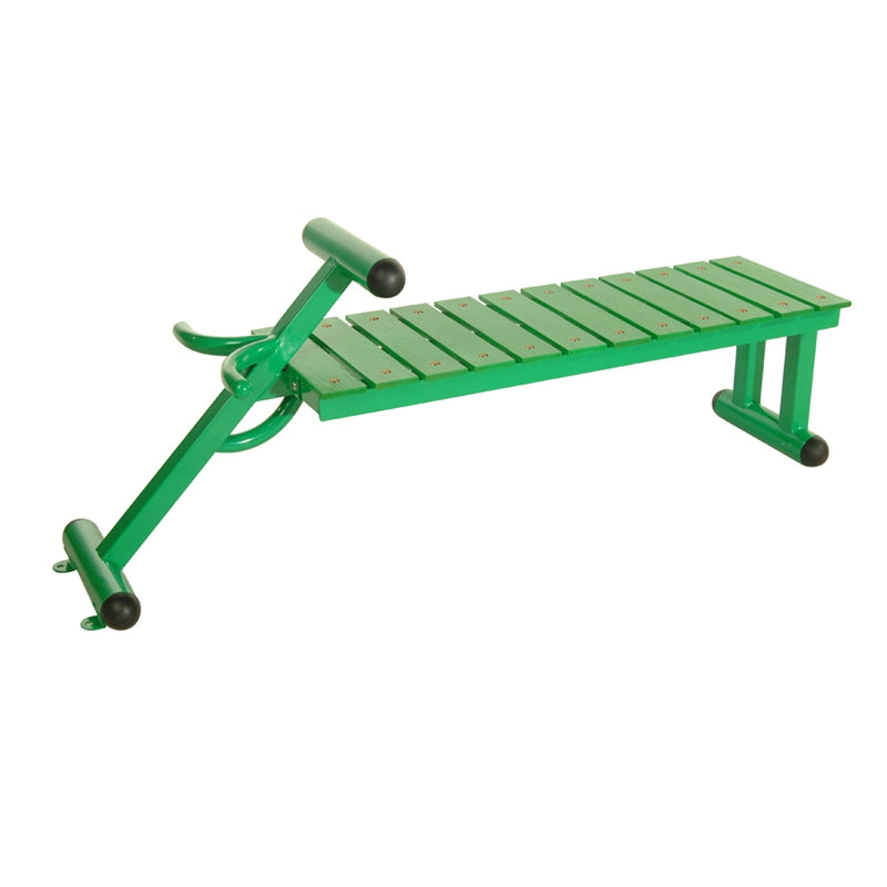 Stamina Outdoor Fitness Bench | Heavy Gauge Steel with Stainless Hardware | Backyard & Patio Strength Training | 69 x 18 x 31 in | Model 65-2300