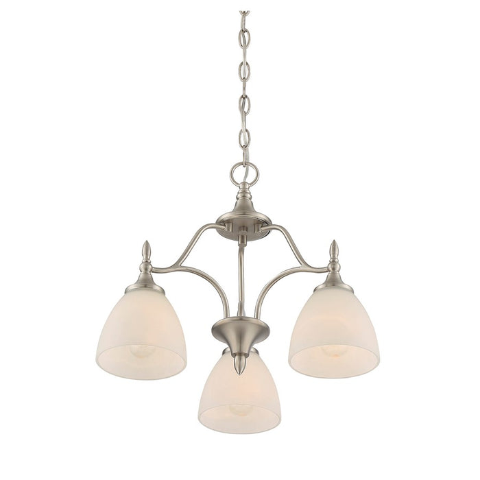 Savoy House Herndon 3-Light Chandelier, Satin Nickel