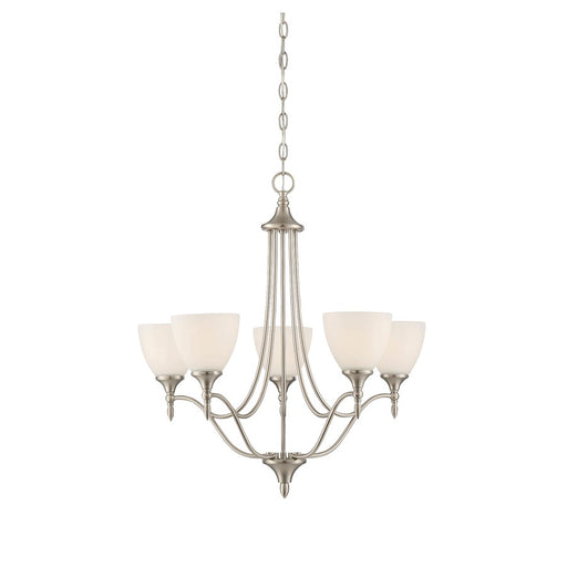 Savoy House Herndon 5-Light 26" Chandelier, Satin Nickel - 1-1001-5-SN