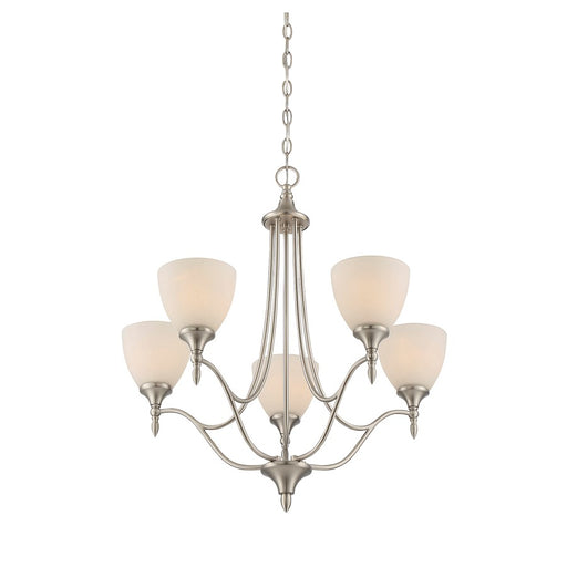 Savoy House Herndon 5-Light 26" Chandelier, Satin Nickel