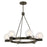 Savoy House Darien 6 Light Chandelier, Mediterranean Bronze/Ice