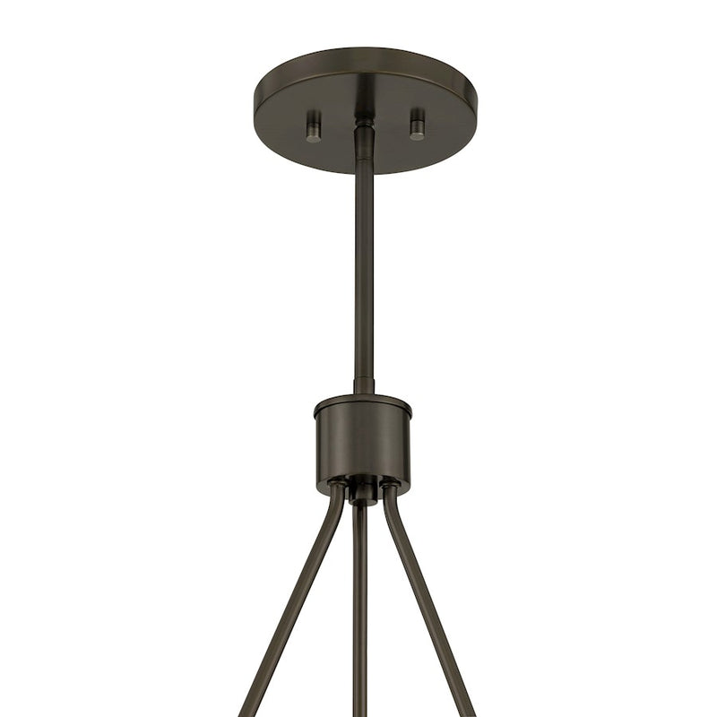 Savoy House Darien 6 Light Chandelier, Mediterranean Bronze/Ice