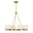 Savoy House Darien 6 Light Chandelier, Warm Brass/Ice - 1-1014-6-322