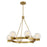 Savoy House Darien 6 Light Chandelier, Warm Brass/Ice