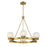 Savoy House Darien 6 Light Chandelier, Warm Brass/Ice