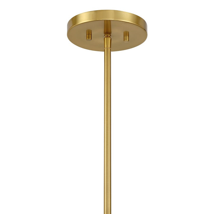 Savoy House Darien 6 Light Chandelier, Warm Brass/Ice