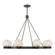 Savoy House Darien 8 Light Chandelier, Mediterranean Bronze/Ice - 1-1015-8-15