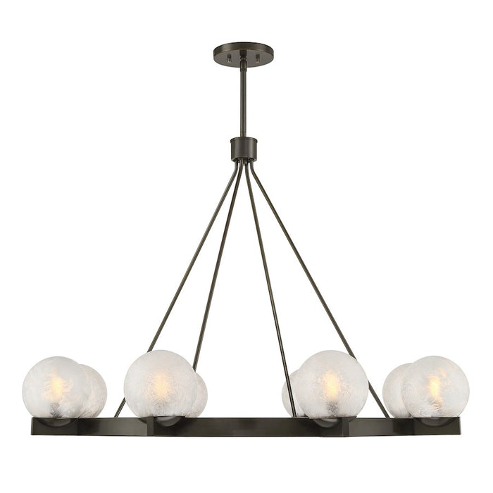 Savoy House Darien 8 Light Chandelier, Mediterranean Bronze/Ice - 1-1015-8-15
