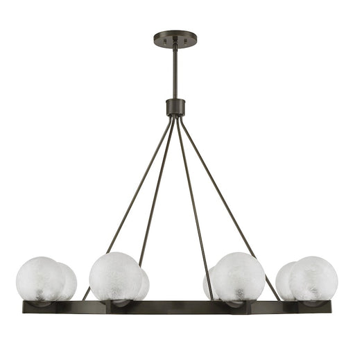 Savoy House Darien 8 Light Chandelier, Mediterranean Bronze/Ice