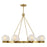 Savoy House Darien 8 Light Chandelier, Warm Brass/Ice - 1-1015-8-322