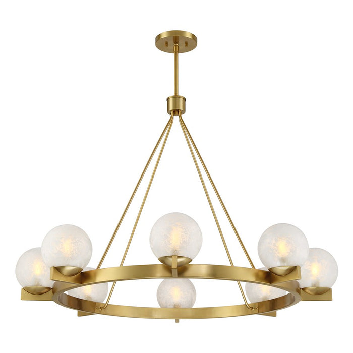 Savoy House Darien 8 Light Chandelier, Warm Brass/Ice