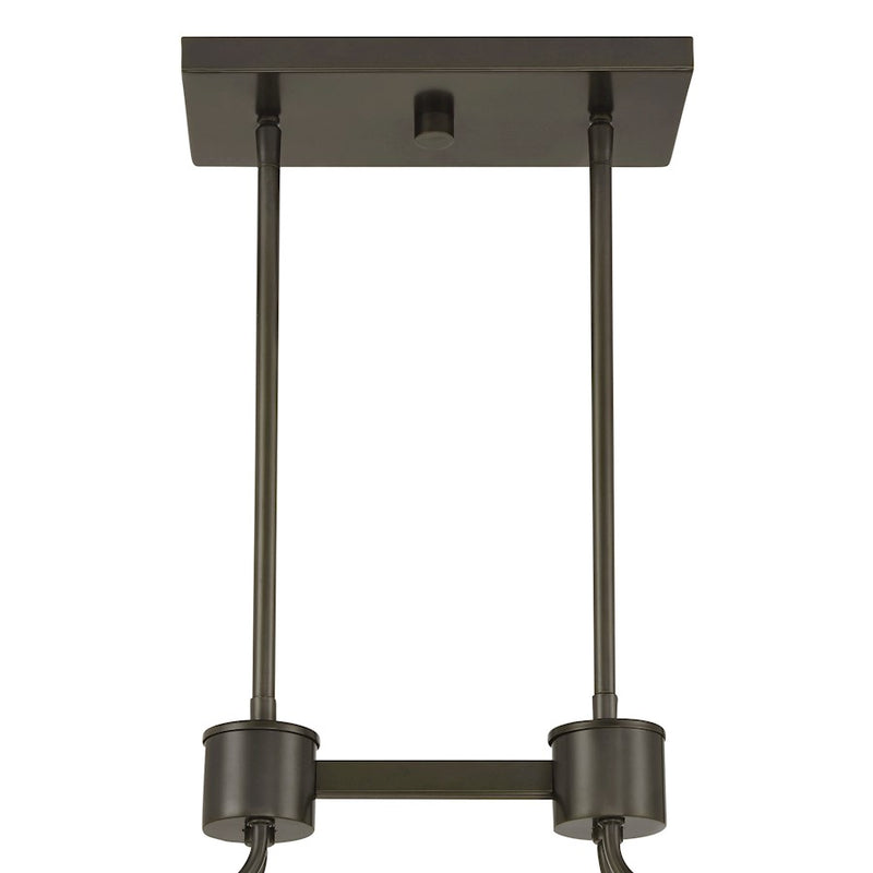 Savoy House Darien 8Lt Linear Chandelier, Mediterranean Bronze/Ice