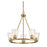 Savoy House Calhoun 5-Light Chandelier, Warm Brass