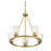 Savoy House Calhoun 5-Light Chandelier, Warm Brass