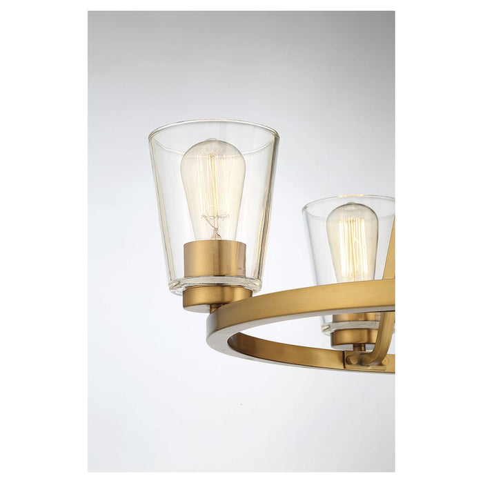 Savoy House Calhoun 5-Light Chandelier, Warm Brass