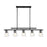 Savoy House Calhoun 5-Light Linear Chandelier, Matte Black - 1-1023-5-89