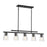 Savoy House Calhoun 5-Light Linear Chandelier, Matte Black