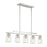 Savoy House Calhoun 5-Light Linear Chandelier, Satin Nickel