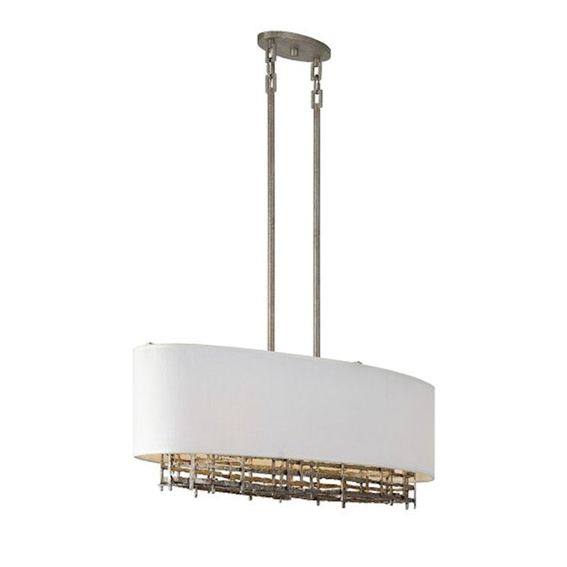 Savoy House Cameo 4-Light Linear Chandelier, Campagne Luxe